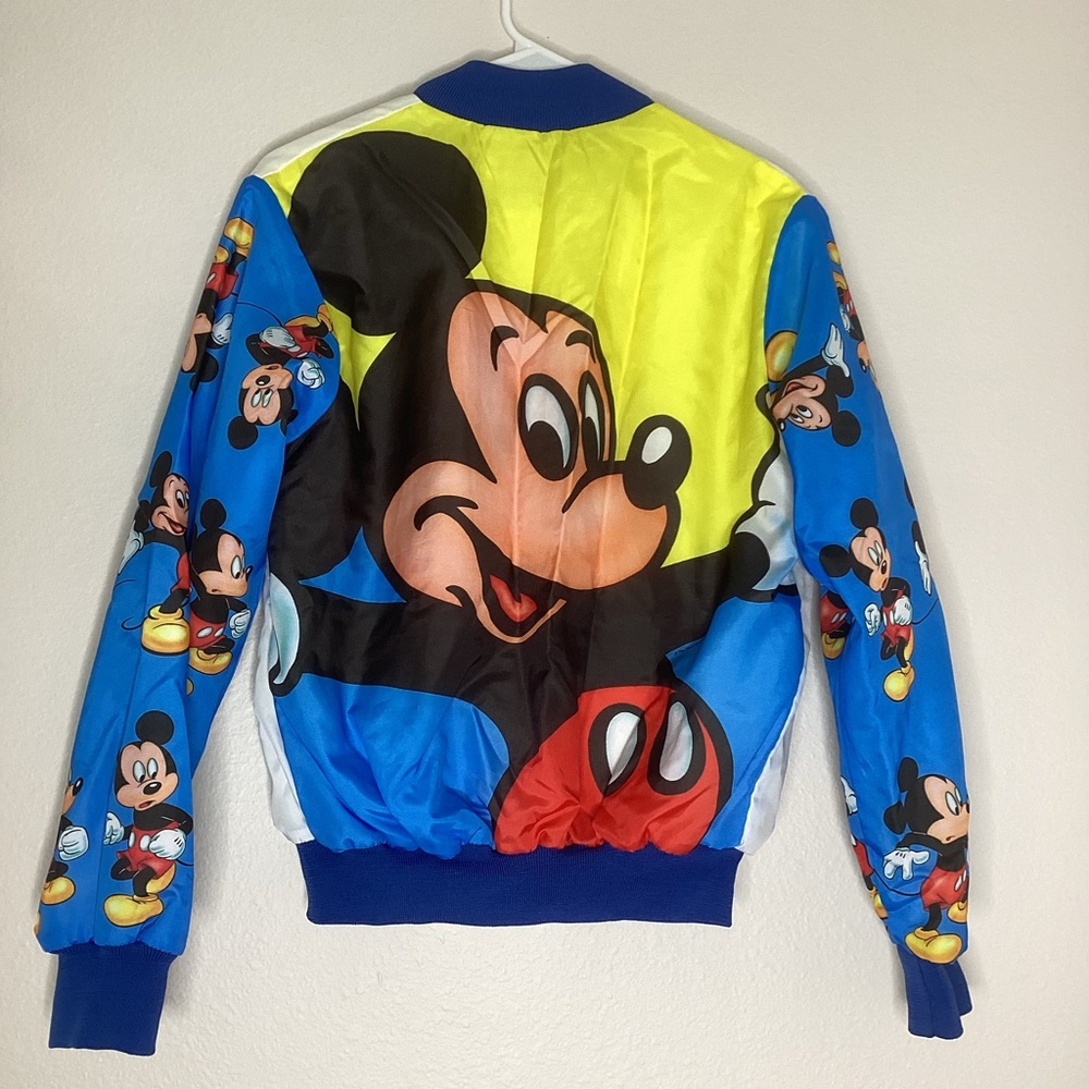 Vintage 90’s Chalk Line Mickey Mouse Bomber Jacket USA Sz 18-20 (S)